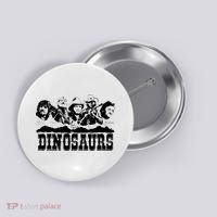 Western Country Music Legends Dinosaurs Button thumb 0