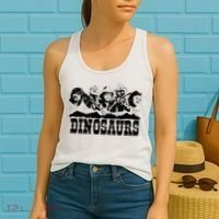 Western Country Music Legends Dinosaurs Women's Tank Top thumb 2