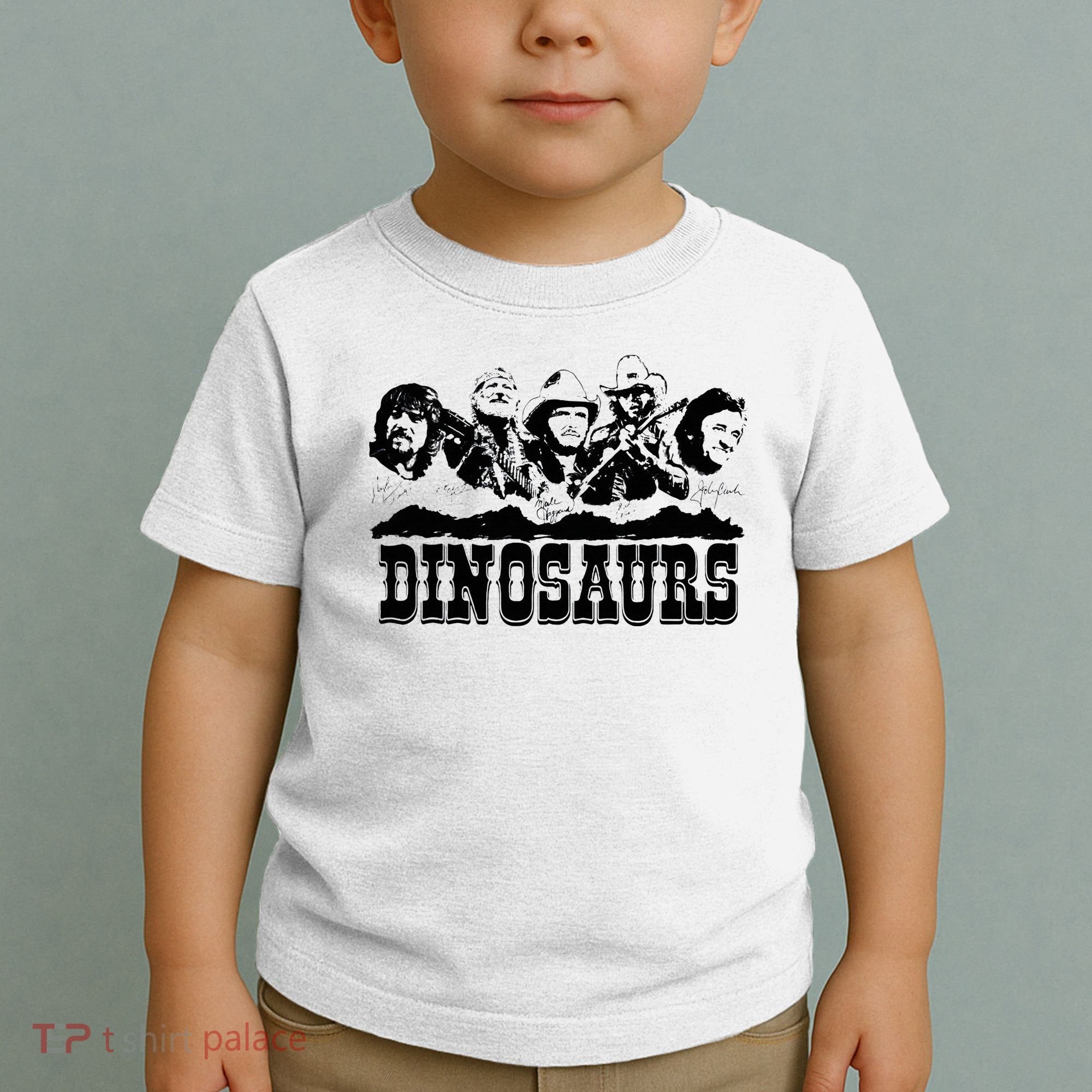 Western Country Music Legends Dinosaurs Toddler T-Shirt
