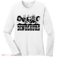 Western Country Music Legends Dinosaurs Women's Long Sleeve Shirt thumb 0