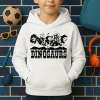 Western Country Music Legends Dinosaurs Kids Hoodie thumb 2