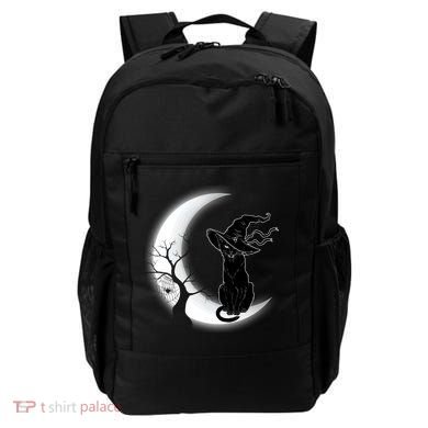 Witch Cat Moon Halloween Backpack