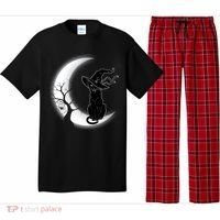 Witch Cat Moon Halloween Pajama Set thumb 0