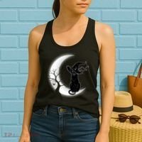 Witch Cat Moon Halloween Women's Tank Top thumb 2