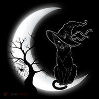 Witch Cat Moon Halloween Women's Tank Top thumb 5