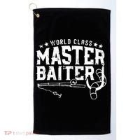 World Class Master Baiter - Fisherman - Funny Fishing Golf Towel thumb 0