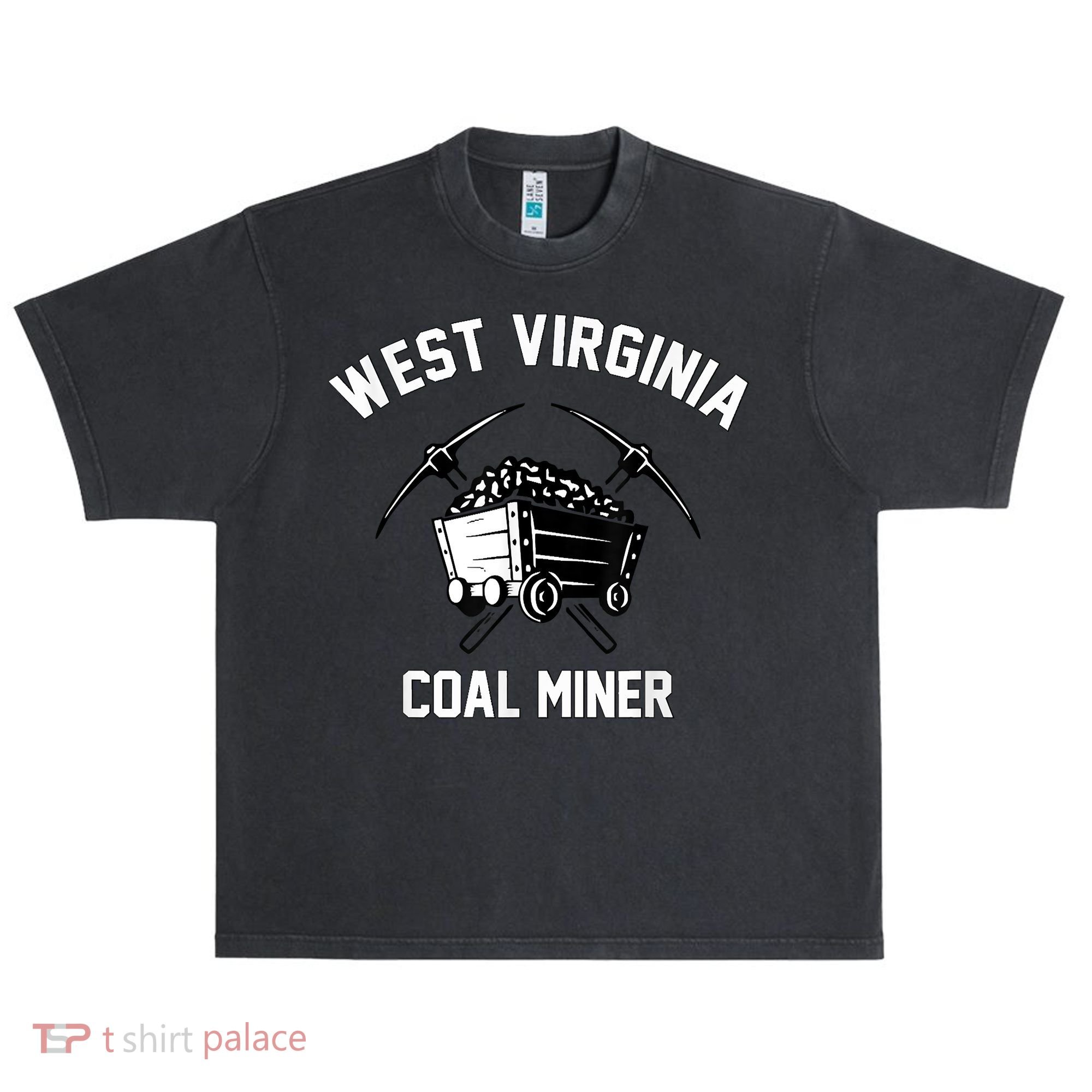 WV Coal Miner Urban Oversized Heavyweight T-Shirt