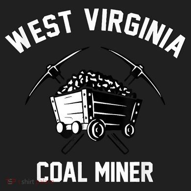 WV Coal Miner Urban Oversized Heavyweight T-Shirt