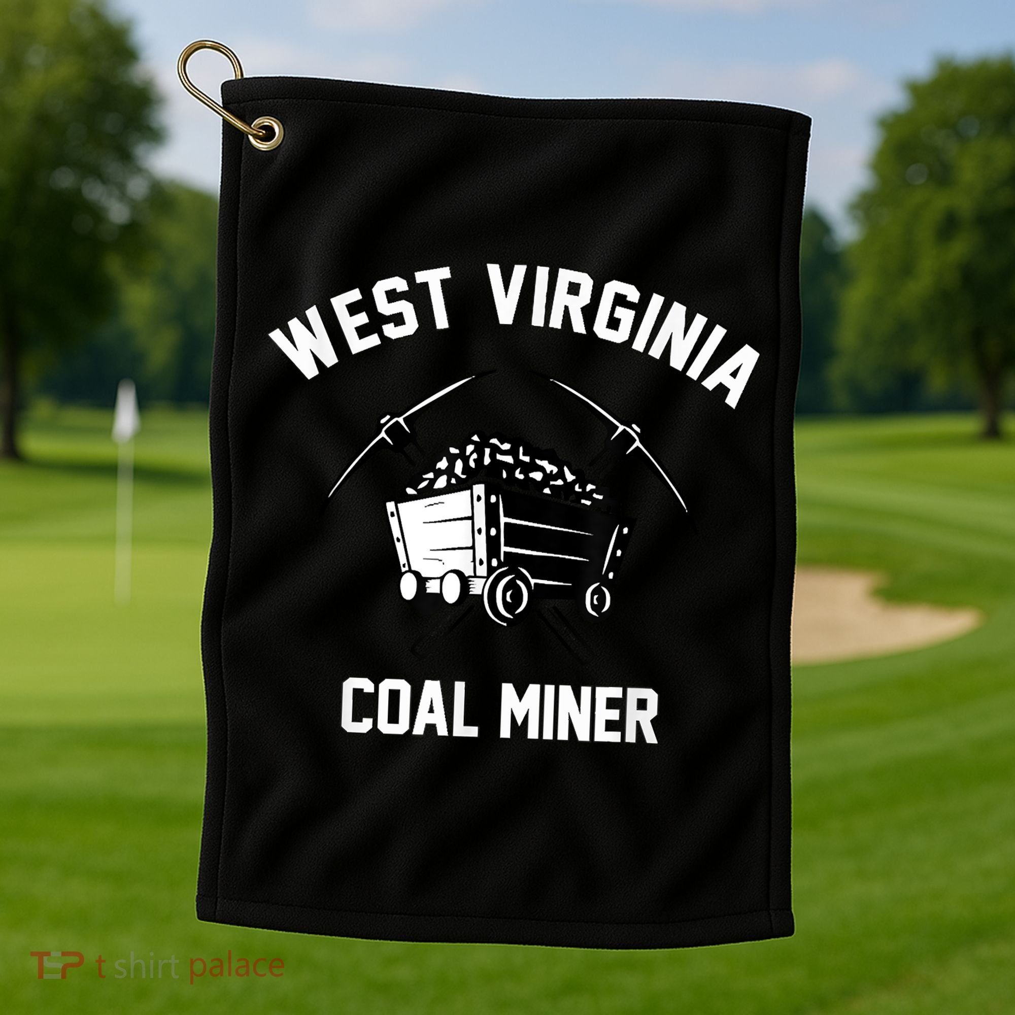 WV Coal Miner Golf Towel