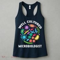 Well Cultured Microbiologist Science Microbiology Scientist Women's Tank Top thumb 3