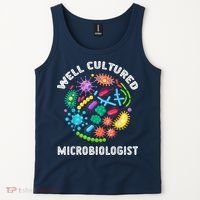 Well Cultured Microbiologist Science Microbiology Scientist Tank Top thumb 2