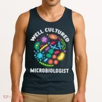 Well Cultured Microbiologist Science Microbiology Scientist Tank Top thumb 3