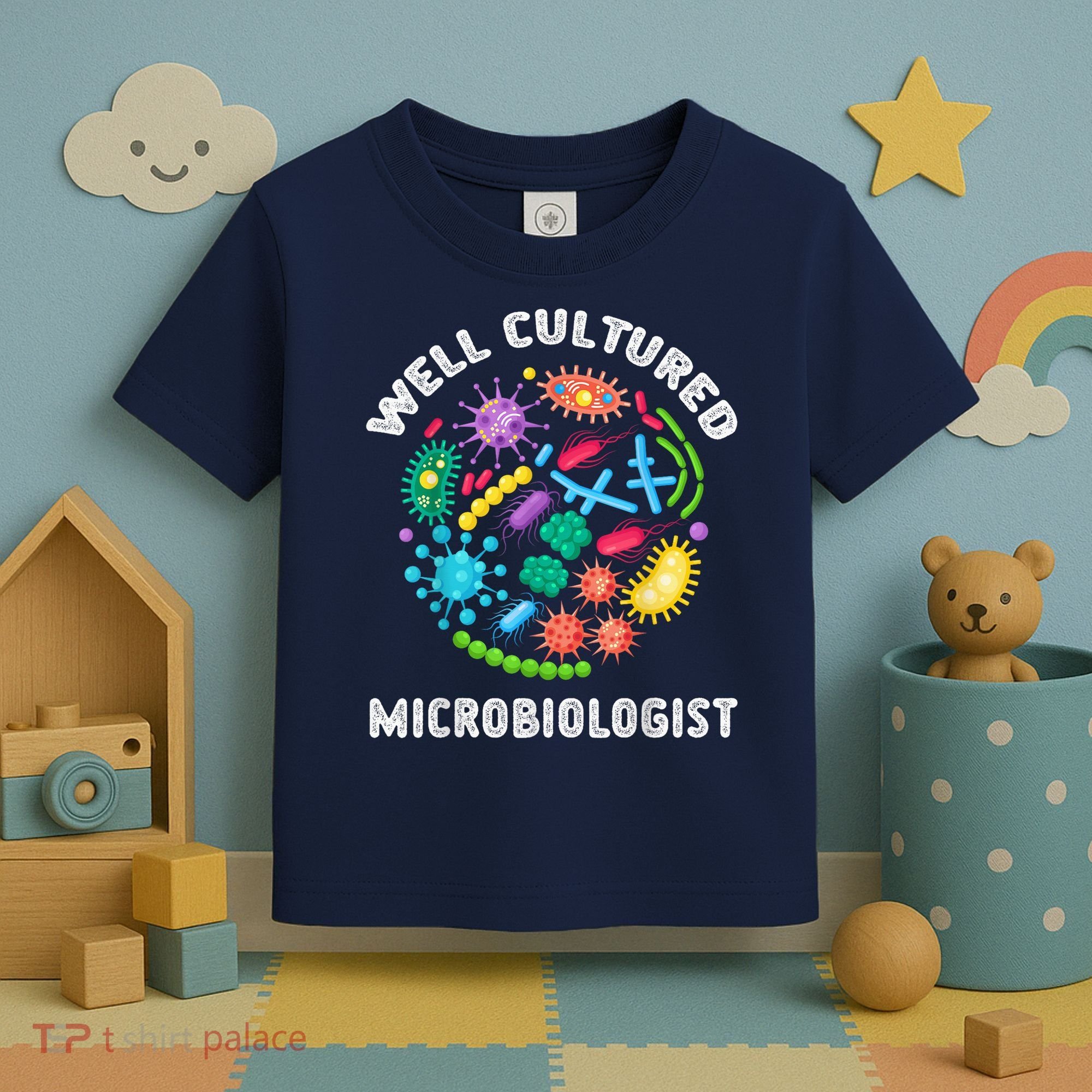Well Cultured Microbiologist Science Microbiology Scientist Toddler T-Shirt