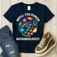 Well Cultured Microbiologist Science Microbiology Scientist Women's T-Shirt thumb 3