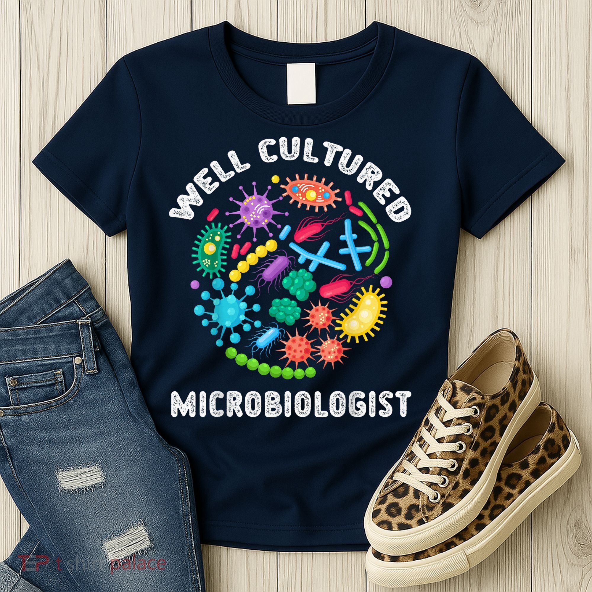 Well Cultured Microbiologist Science Microbiology Scientist Women's T-Shirt