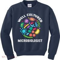 Well Cultured Microbiologist Science Microbiology Scientist Kids Sweatshirt thumb 0