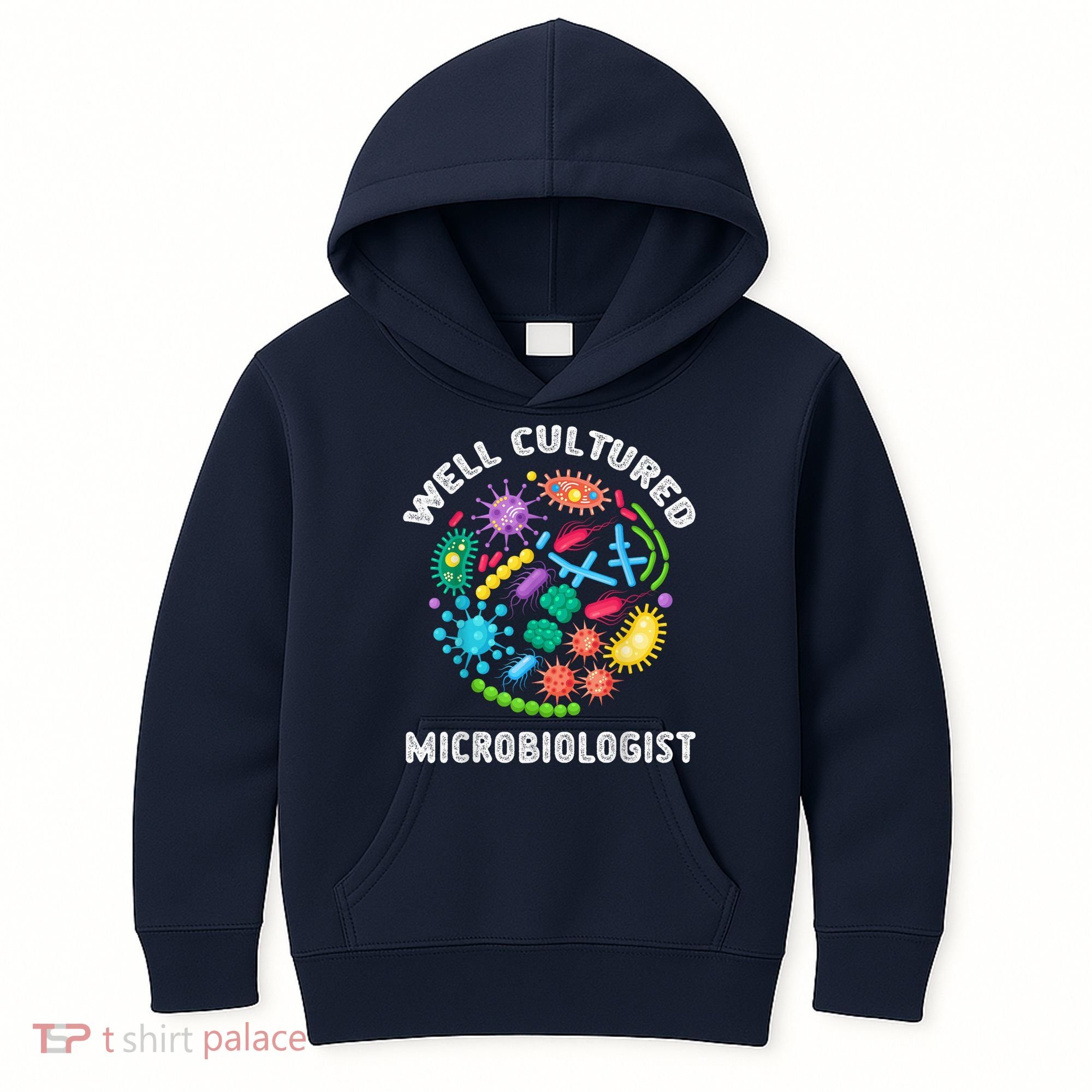 Well Cultured Microbiologist Science Microbiology Scientist Kids Hoodie