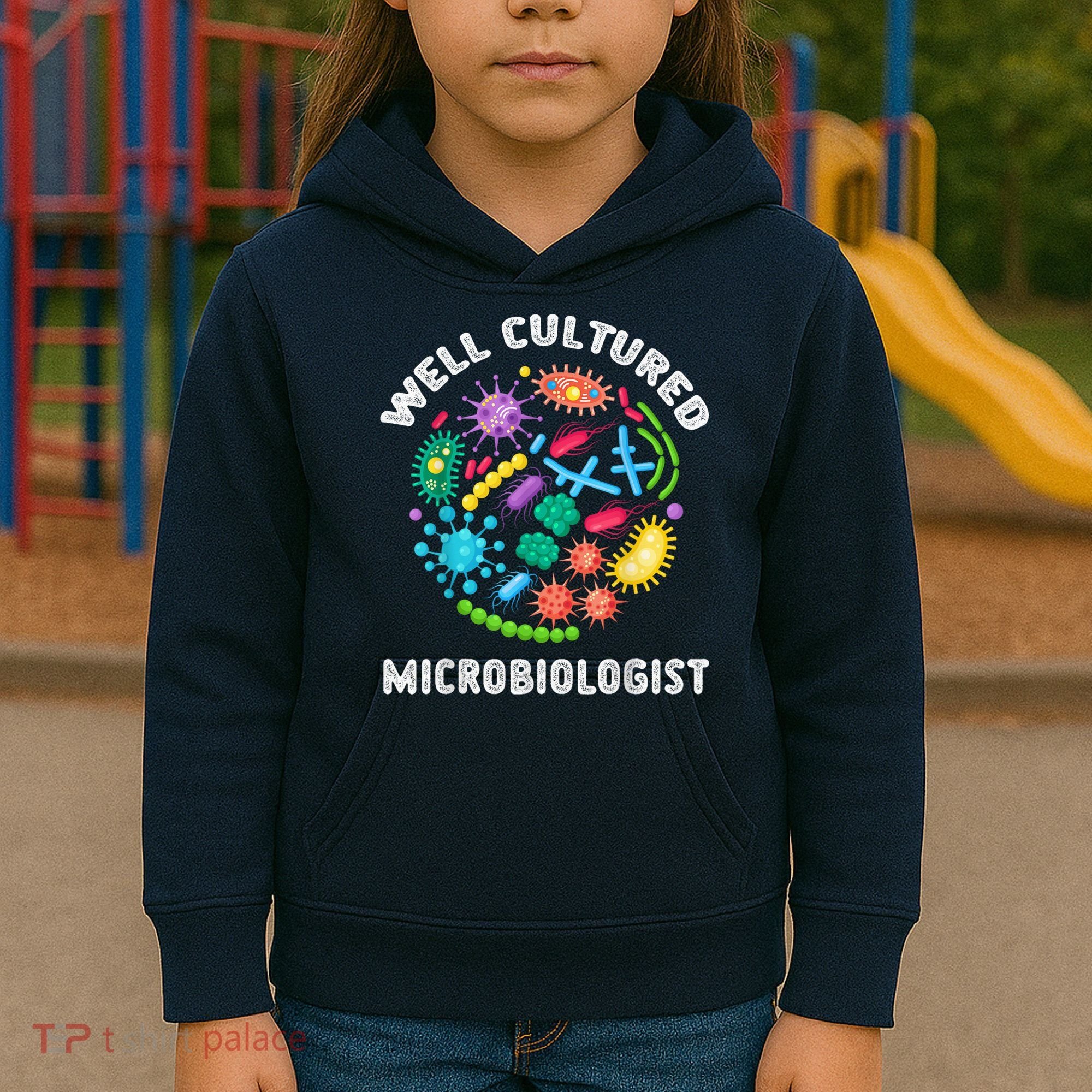 Well Cultured Microbiologist Science Microbiology Scientist Kids Hoodie