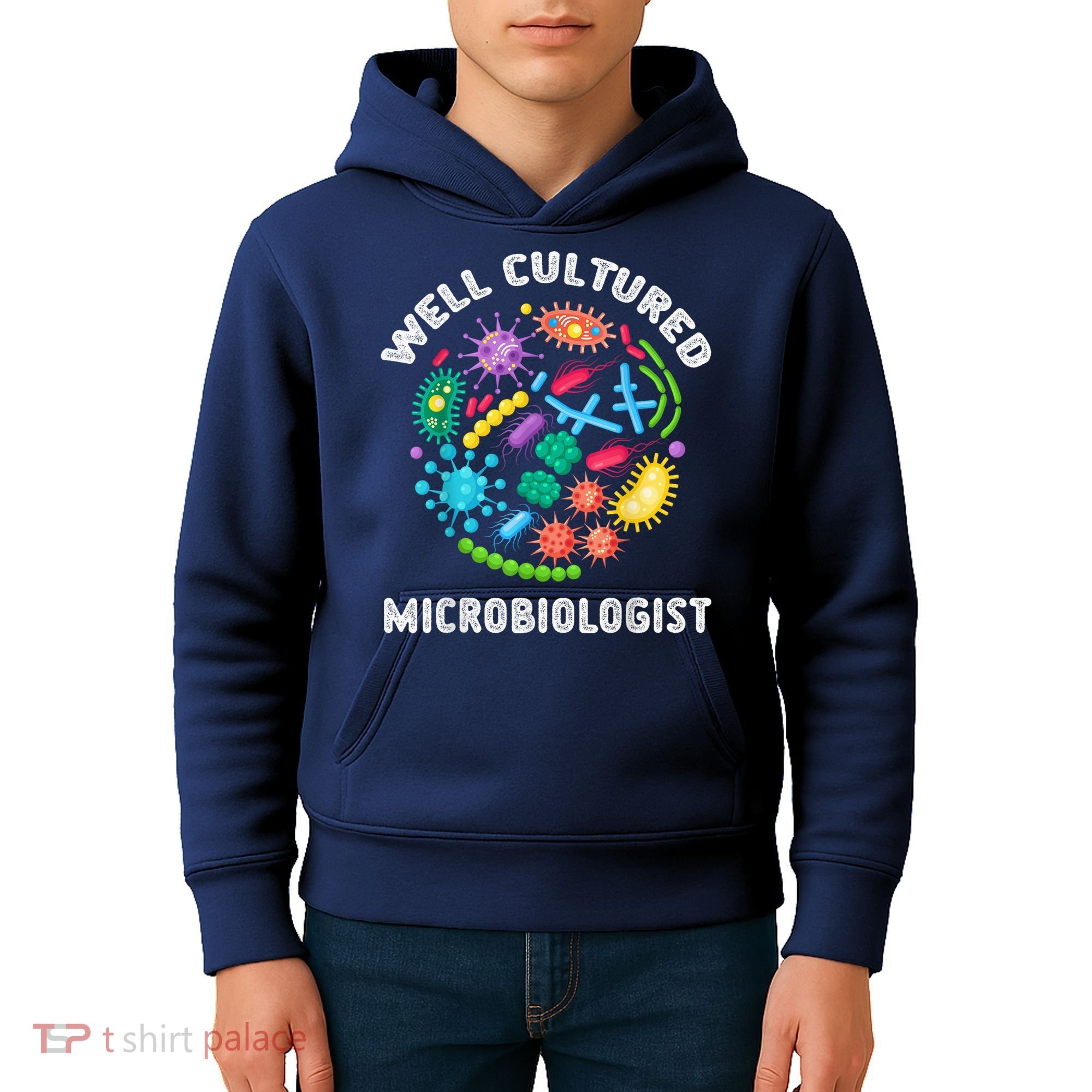 Well Cultured Microbiologist Science Microbiology Scientist Kids Hoodie