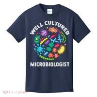 Well Cultured Microbiologist Science Microbiology Scientist Kids T-Shirt thumb 0