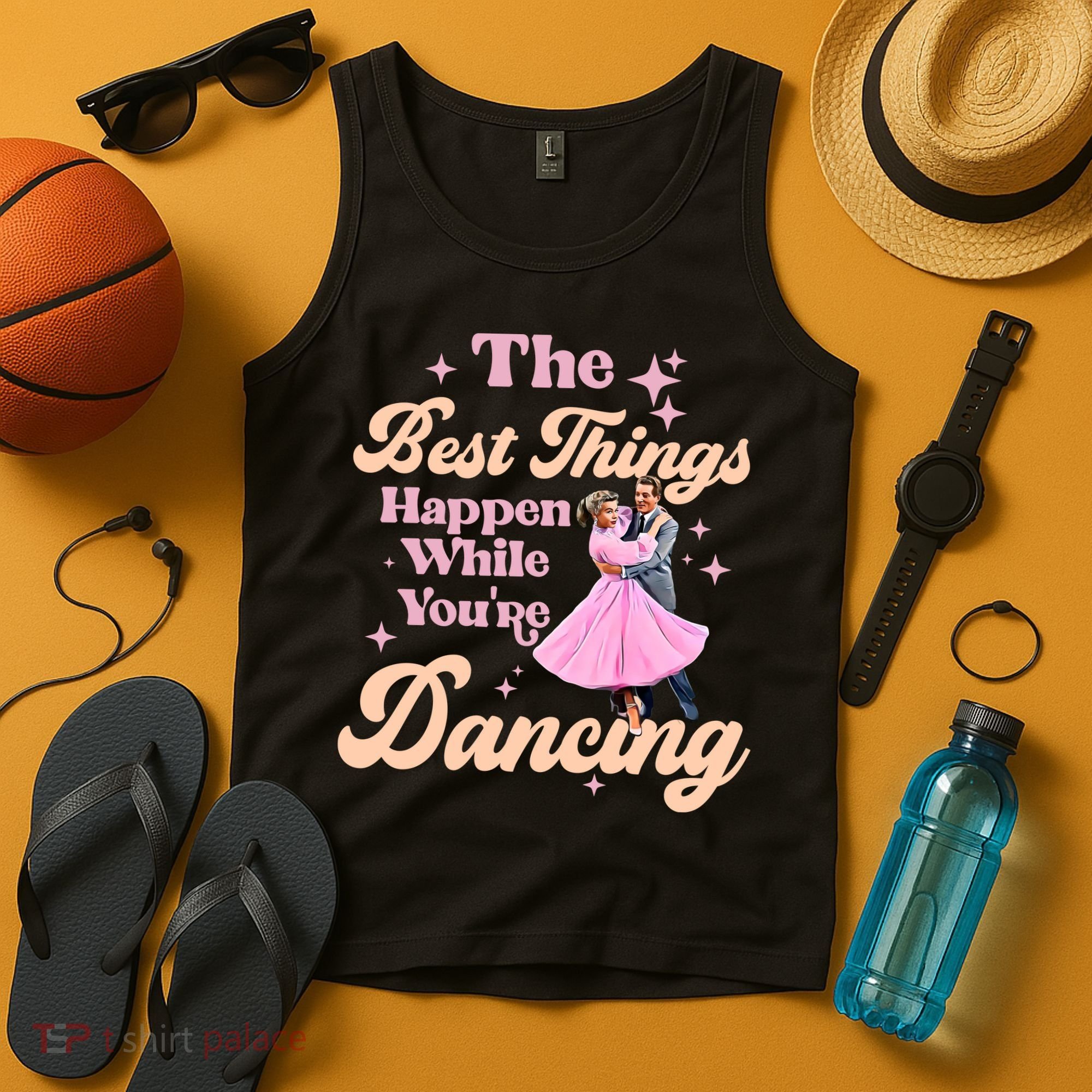 White Christmas Movie The Best Things Happen While Youre Dancing Wallace & Davis Tank Top