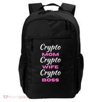 Wo Crypto Mom Wife Boss Funny Tee Bitcoin Ethereum Funny Gift Backpack thumb 0