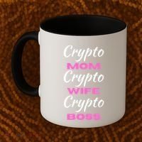 Wo Crypto Mom Wife Boss Funny Tee Bitcoin Ethereum Funny Gift Coffee Mug thumb 2