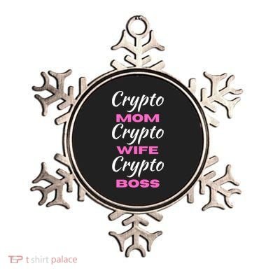 Wo Crypto Mom Wife Boss Funny Tee Bitcoin Ethereum Funny Gift Ornament