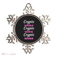Wo Crypto Mom Wife Boss Funny Tee Bitcoin Ethereum Funny Gift Ornament thumb 0