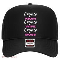 Wo Crypto Mom Wife Boss Funny Tee Bitcoin Ethereum Funny Gift Hat thumb 0