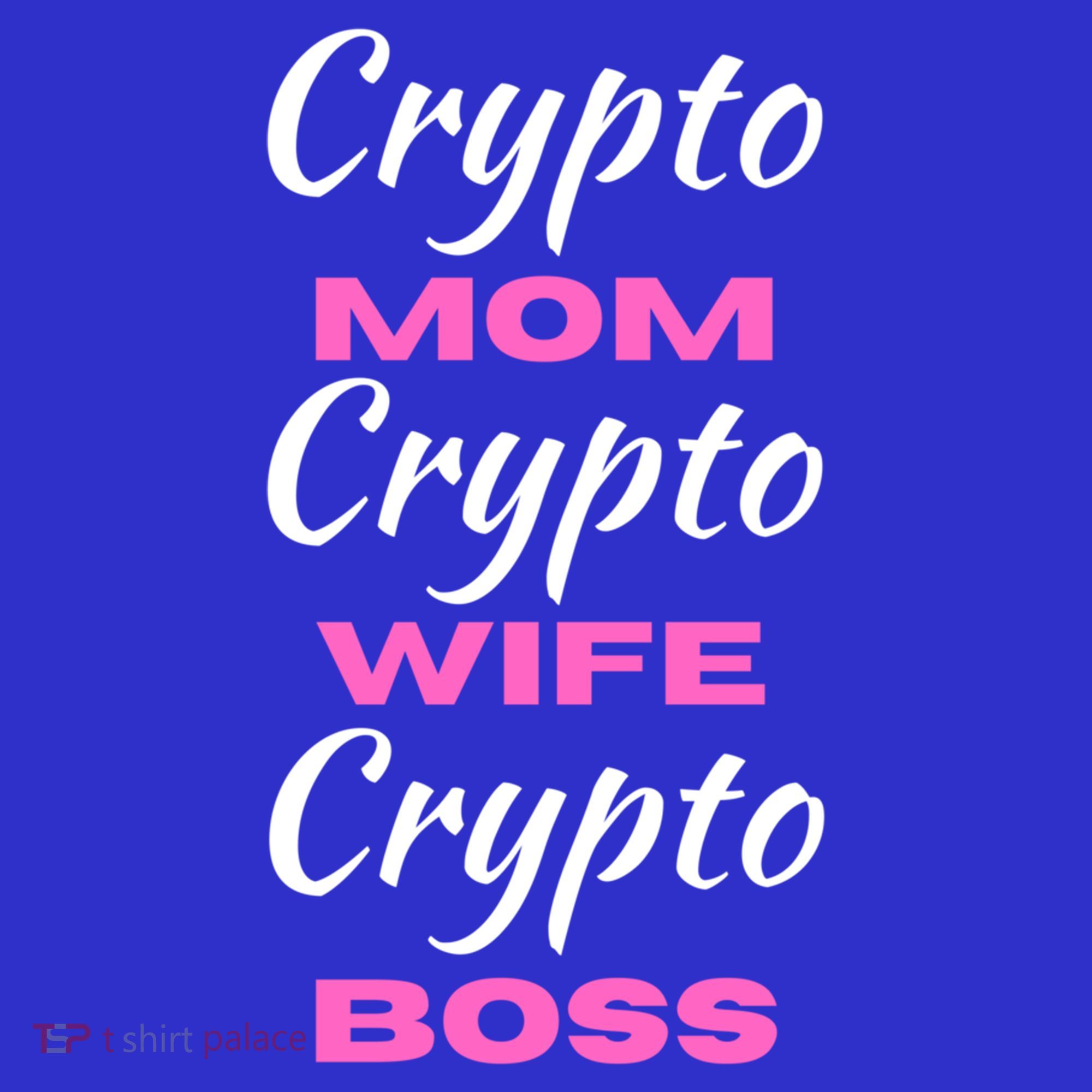 Wo Crypto Mom Wife Boss Funny Tee Bitcoin Ethereum Funny Gift Mousepad