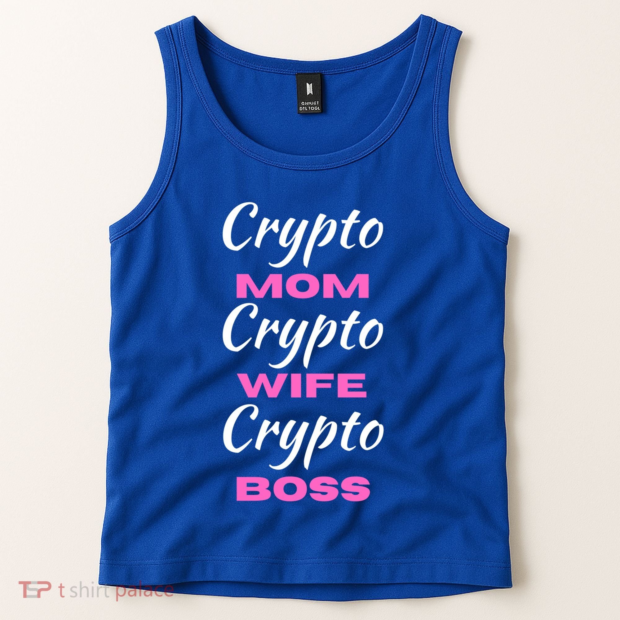 Wo Crypto Mom Wife Boss Funny Tee Bitcoin Ethereum Funny Gift Tank Top