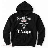 Wound Care Nurse Watercol Love Heart Stethoscope Nurse Hoodie thumb 0