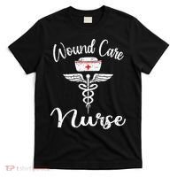 Wound Care Nurse Watercol Love Heart Stethoscope Nurse T-Shirt thumb 0