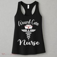 Wound Care Nurse Watercol Love Heart Stethoscope Nurse Women's Tank Top thumb 3