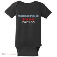 Wrigleyville Chicago Neighborhood Baby Bodysuit thumb 0