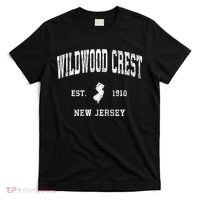 Wildwood Crest New Jersey Nj Vintage Athletic T-Shirt thumb 0