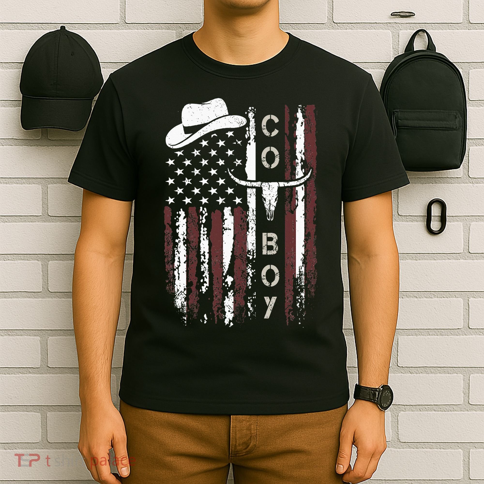 Western Country N Boy Rodeo Southern Retro Cowboy T-Shirt