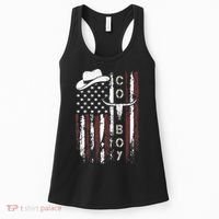 Western Country N Boy Rodeo Southern Retro Cowboy Women's Tank Top thumb 0