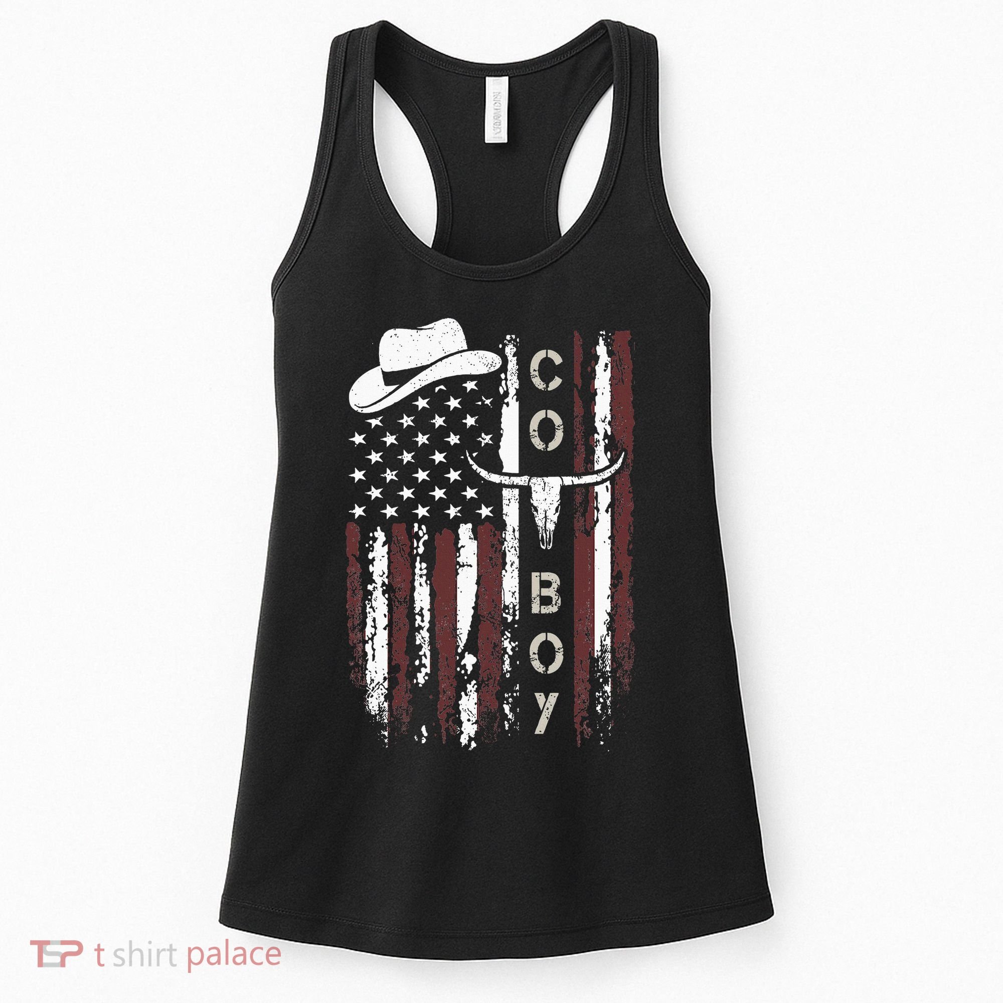 Western Country N Boy Rodeo Southern Retro Cowboy Women's Tank Top