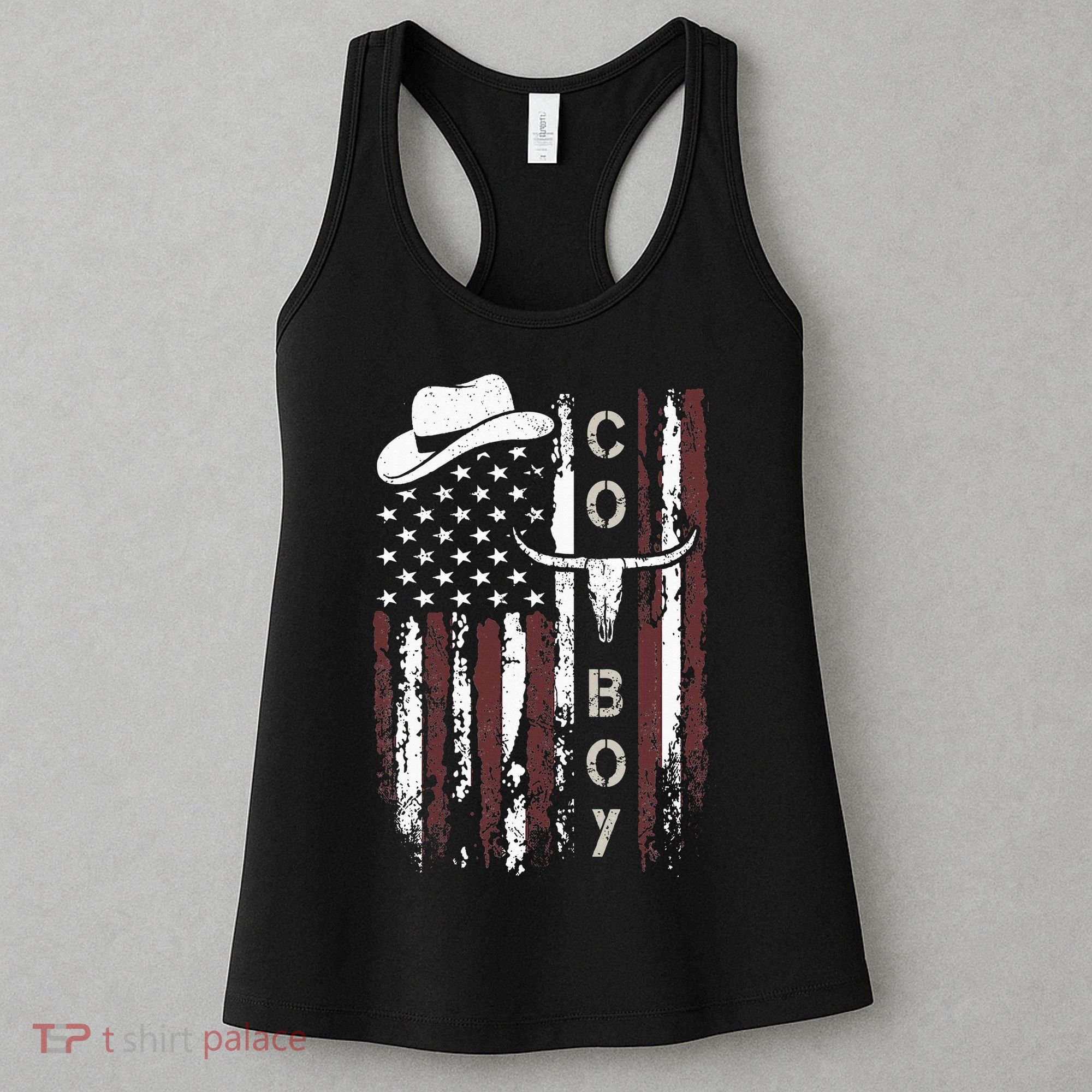 Western Country N Boy Rodeo Southern Retro Cowboy Women's Tank Top