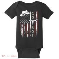 Western Country N Boy Rodeo Southern Retro Cowboy Baby Bodysuit thumb 0