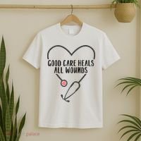 Wound Care Nurse Good Care Heals All Wounds T-Shirt thumb 2