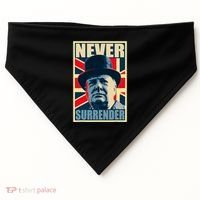 Winston Churchill Never Surrender British Flag Propaganda USA-Made Doggie Bandana thumb 0