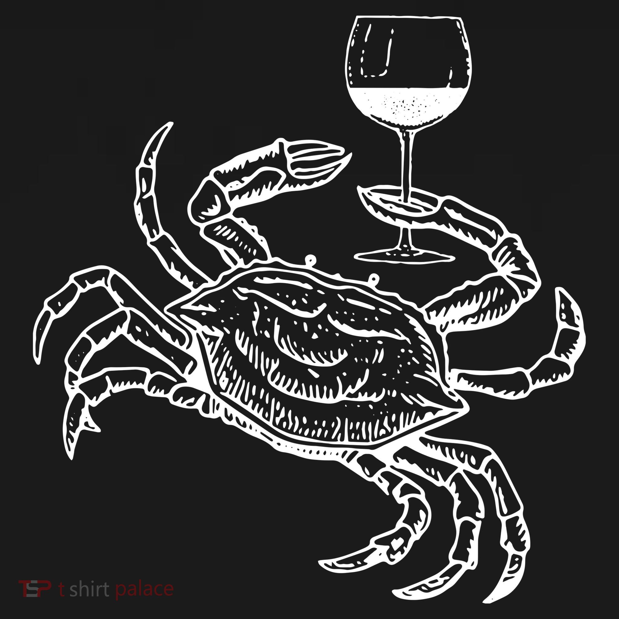 Wine Crab Ocean Lovers Shirts Funny Drinking Vacation Tote Bag