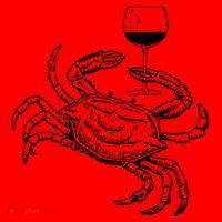 Wine Crab Ocean Lovers Shirts Funny Drinking Vacation Santa Hat thumb 1
