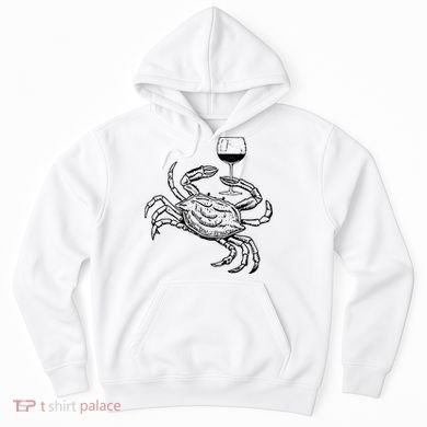 Wine Crab Ocean Lovers Shirts Funny Drinking Vacation Hoodie