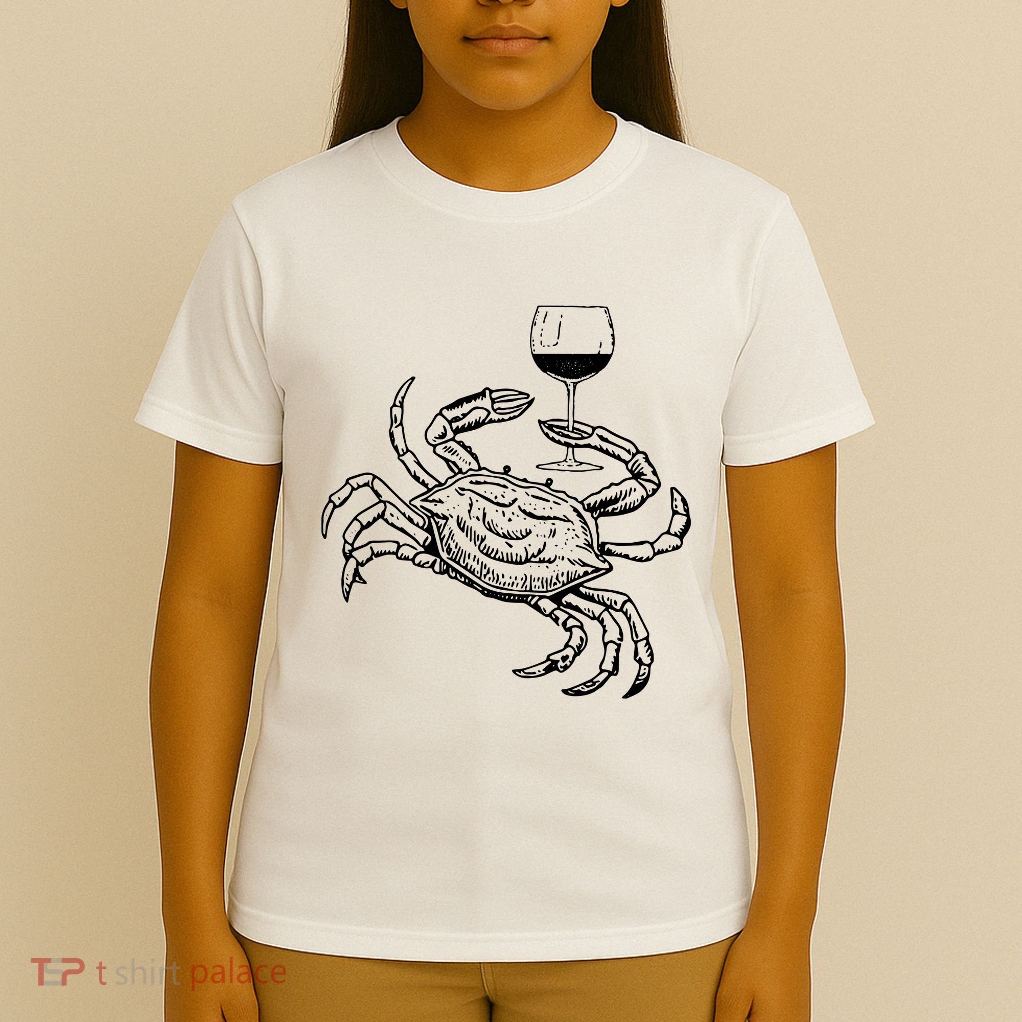 Wine Crab Ocean Lovers Shirts Funny Drinking Vacation T-Shirt