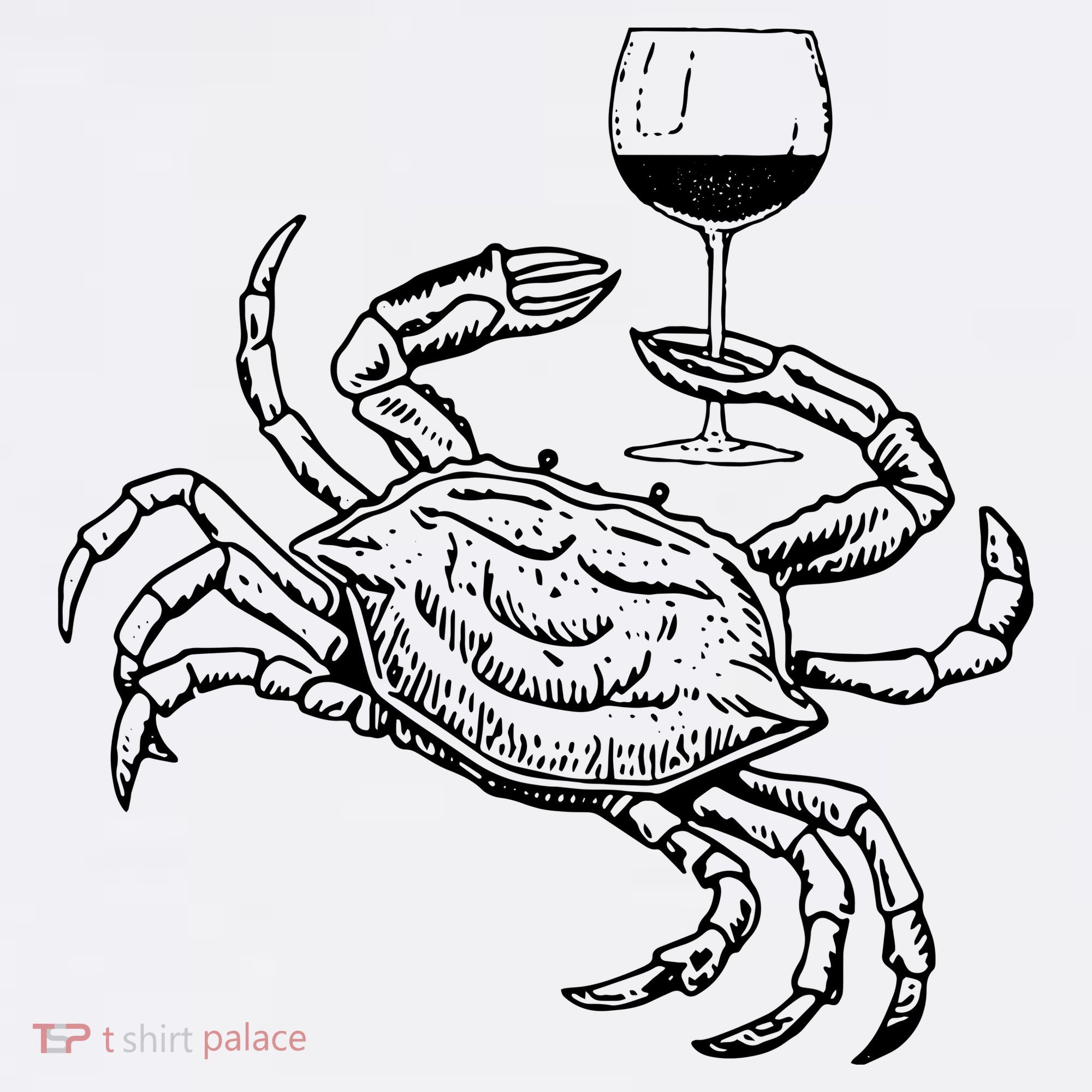 Wine Crab Ocean Lovers Shirts Funny Drinking Vacation Women's Tank Top
