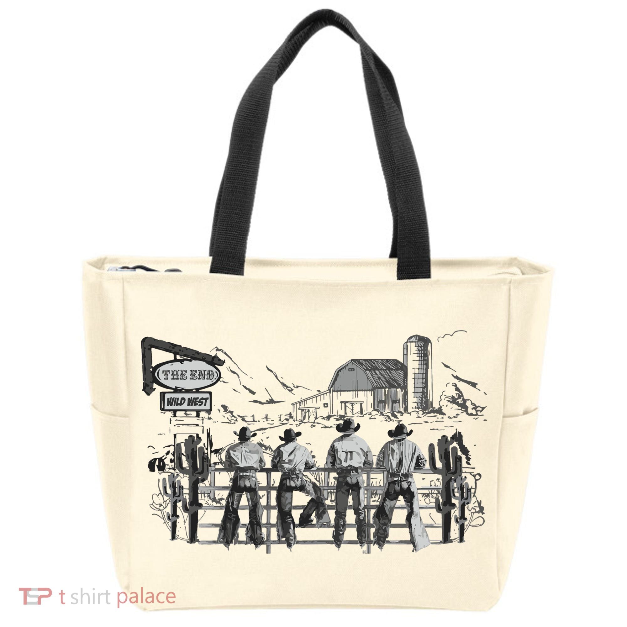 Western Cowboys Oversized Tote Bag